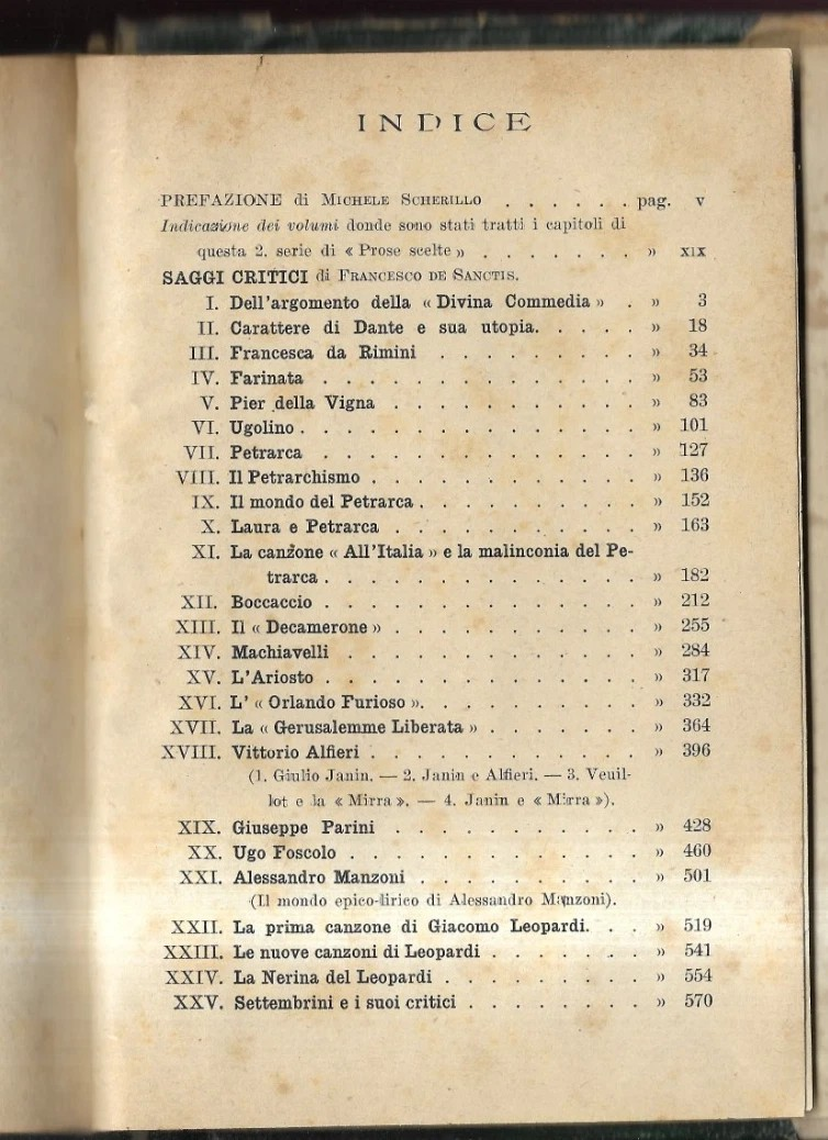 FRANCESCO DE SANCTIS PROSE SCELTE SECONDA SERIE 1923 MORANO EDITORE
