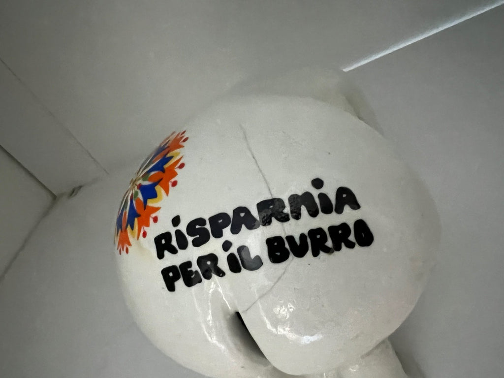 CERAMICA VINTAGE POP FULGENZI DONNA SALVADANIO RISPARMIA PER IL BURRO