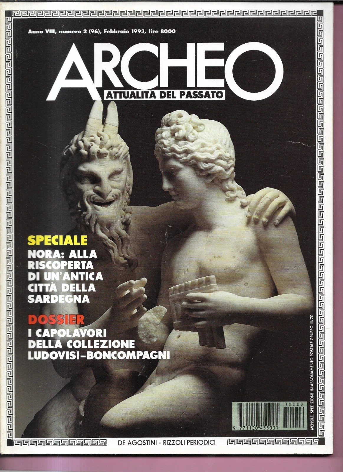 COLLEZIONE LUDOVISI BONCOMPAGNI ARCHEO ANNO VIII NUMERO 2 (96) DE AGOSTINI 1993
