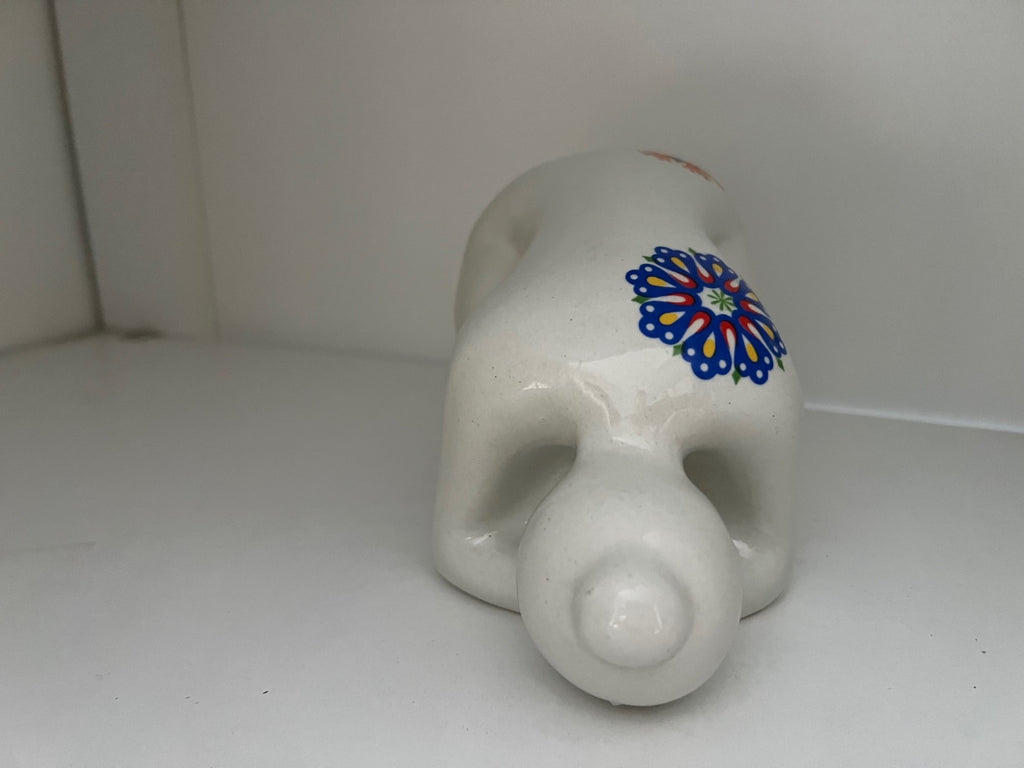 CERAMICA VINTAGE POP FULGENZI DONNA SALVADANIO RISPARMIA PER IL BURRO