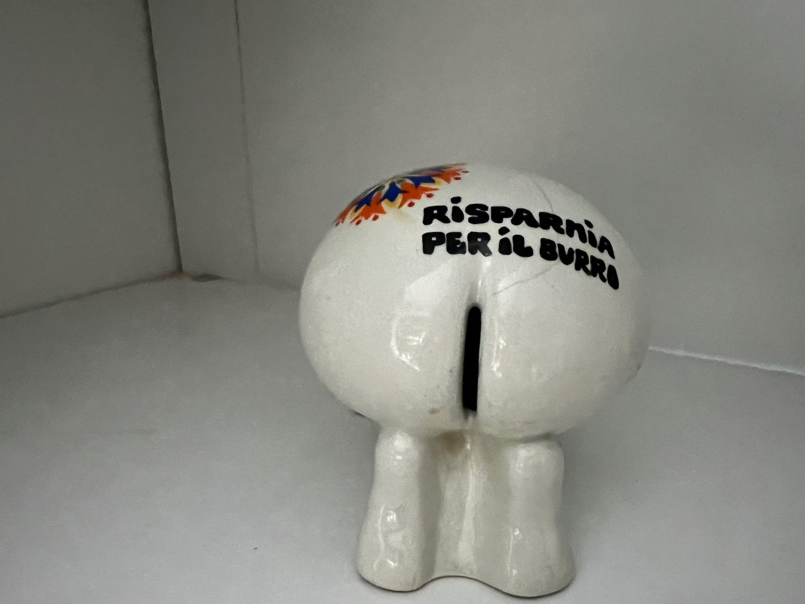 CERAMICA VINTAGE POP FULGENZI DONNA SALVADANIO RISPARMIA PER IL BURRO