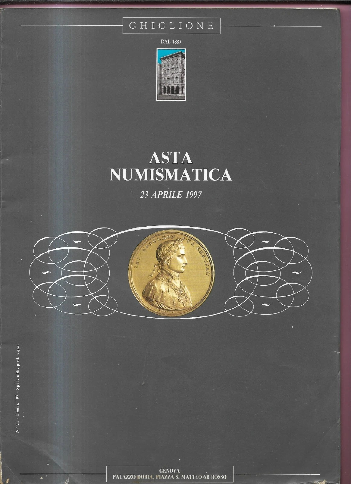GHIGLIONE CATALOGO ASTA NUMISMATICA 23 APRILE 1997