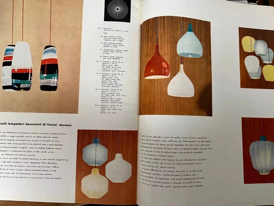 Architettura Rivista Internazionale d'illuminazione Venini anno V n° 1 , 1960