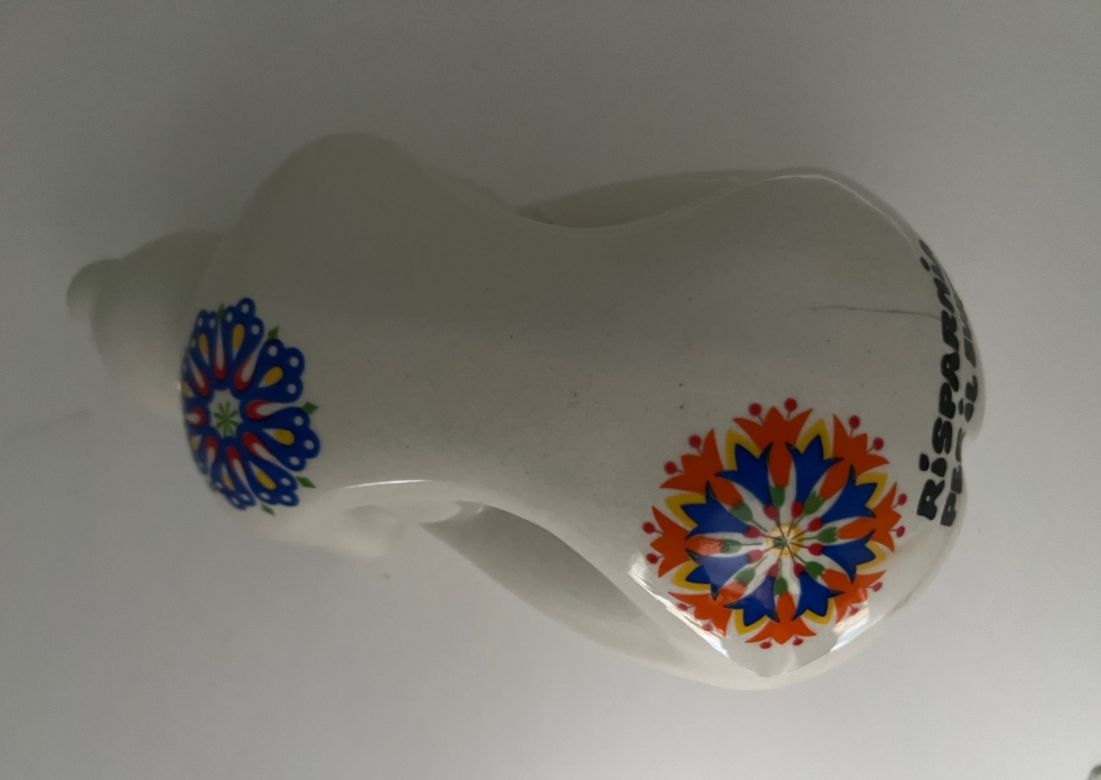 CERAMICA VINTAGE POP FULGENZI DONNA SALVADANIO RISPARMIA PER IL BURRO