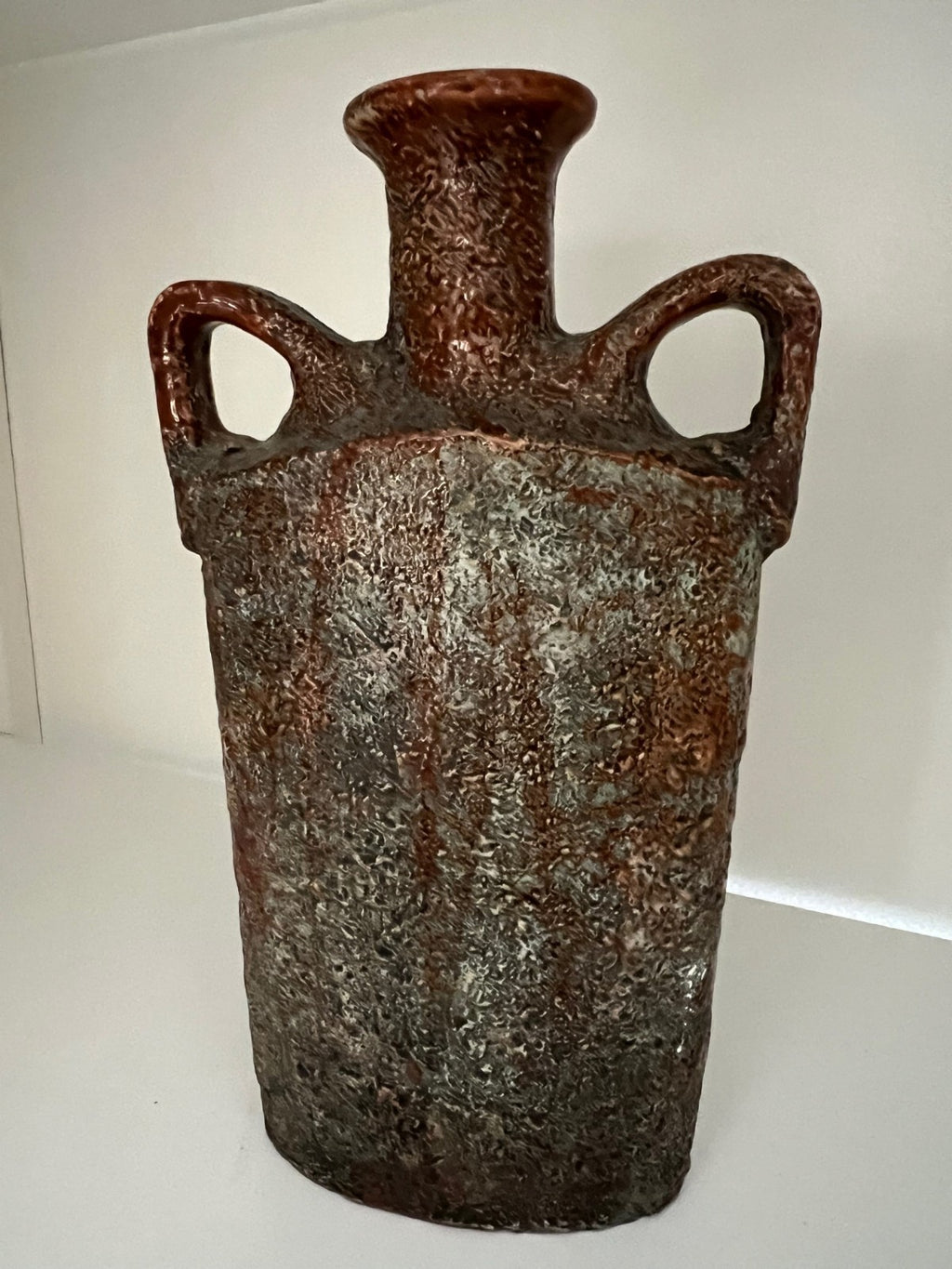 BOTTIGLIA IN CERAMICA VINTAGE ANNI 60/70 ELISIR CUCCHI IMMAGINE RELIGIOSA