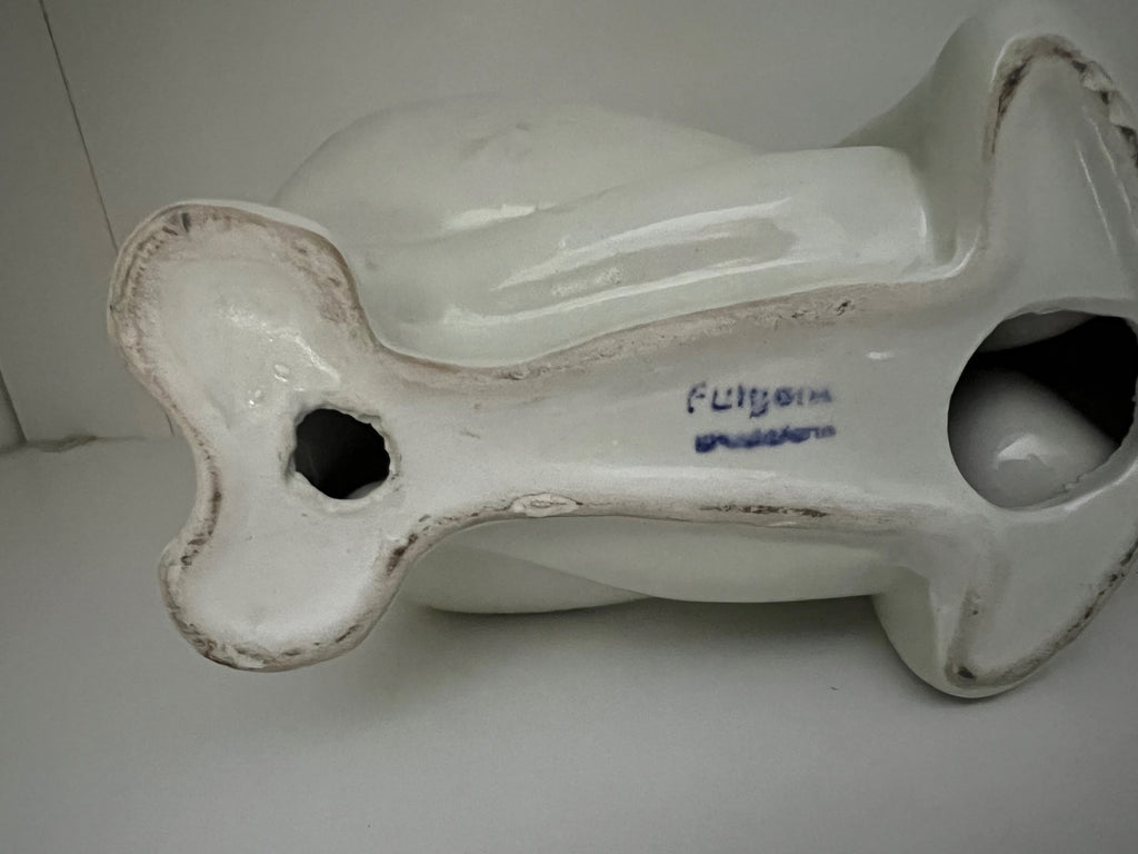 CERAMICA VINTAGE POP FULGENZI DONNA SALVADANIO RISPARMIA PER IL BURRO