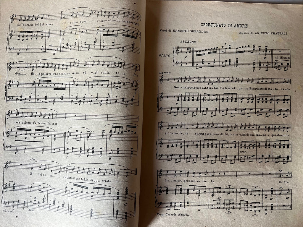 Piedigrotta Ceccoli 1921 direttore A. Silvestri Spartiti Canzone Napoletana