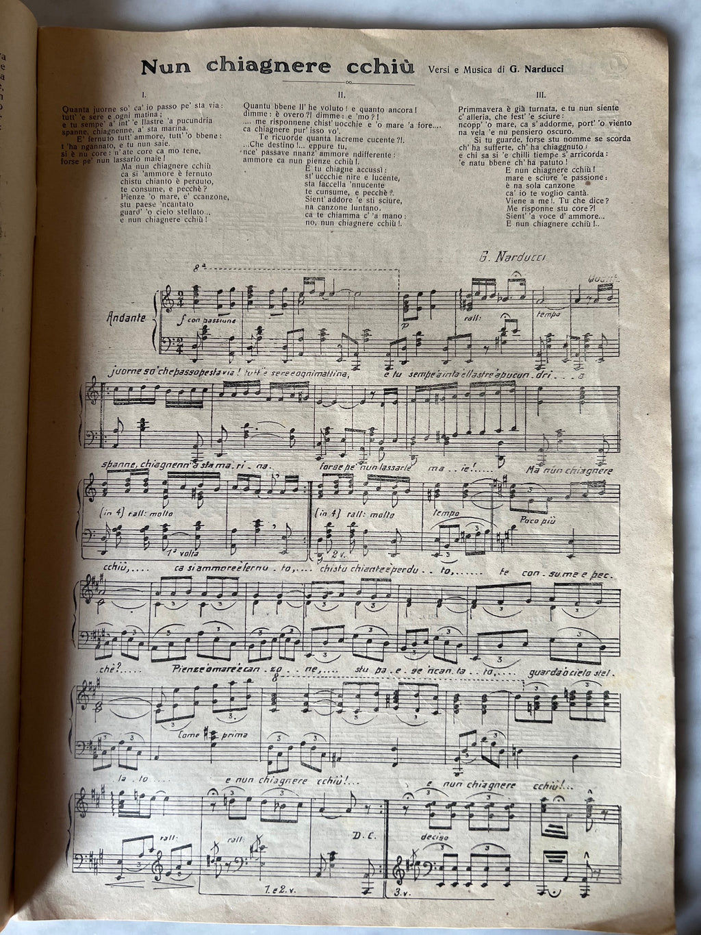 Piedigrottissima 1920 settembre canzone napoletana Pansini , foto, pubblicità