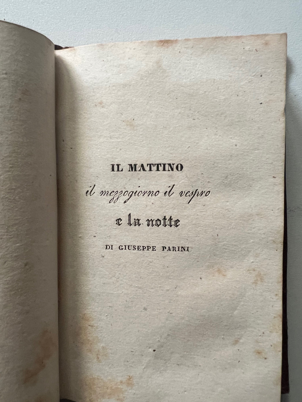 I SEPOLCRI DI UGO FOSCOLO - I SEPOLCRI DI IPPOLITO PINDEMONTE 1830 NAPOLI