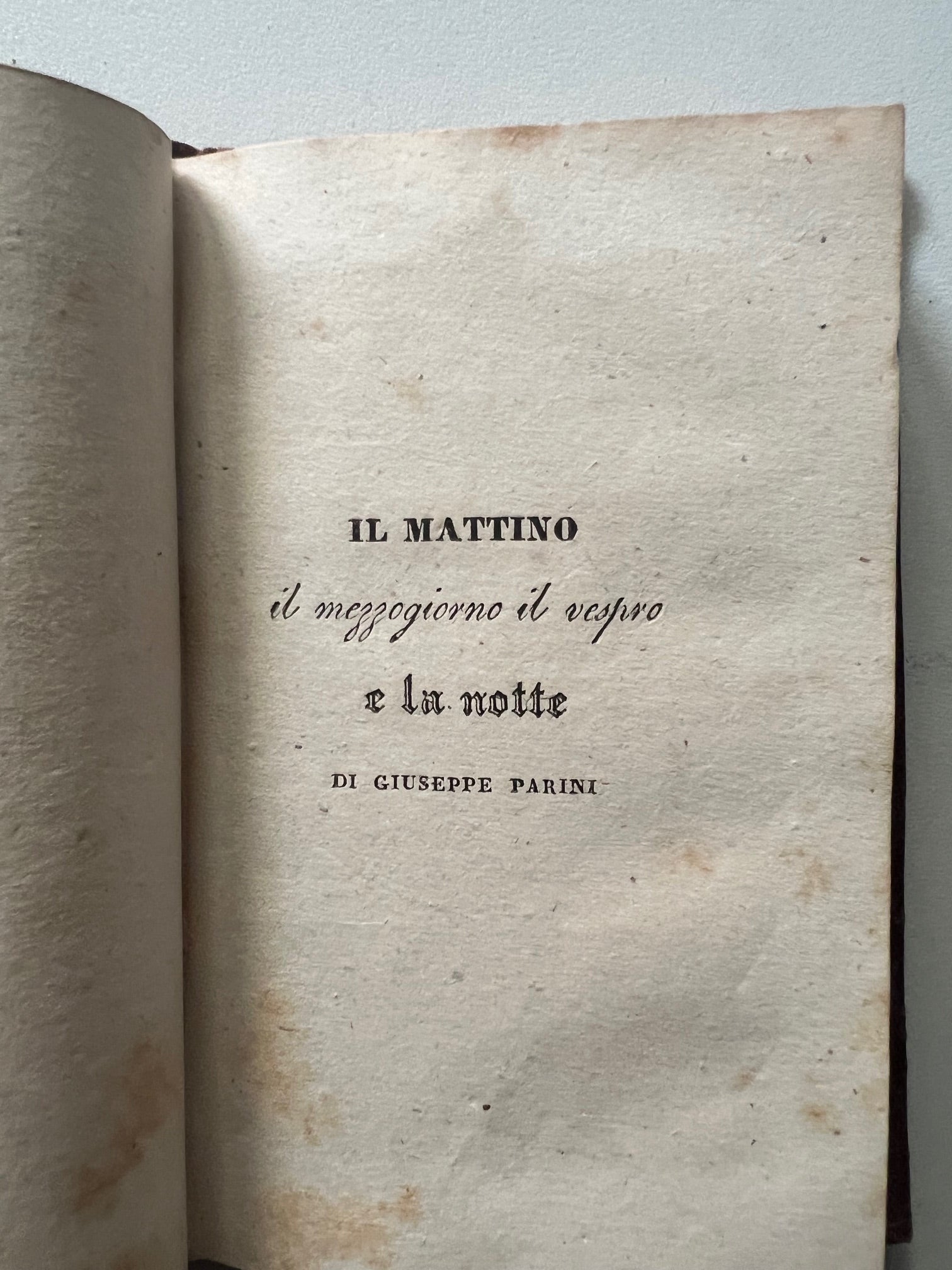 I SEPOLCRI DI UGO FOSCOLO - I SEPOLCRI DI IPPOLITO PINDEMONTE 1830 NAPOLI